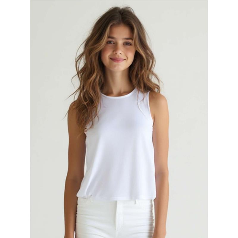 Girl's Lilian Classic Tennis Tank Top - White | inPhorm