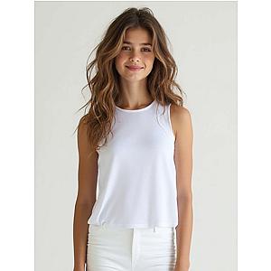Girl's Lilian Classic Tennis Tank Top - White | inPhorm