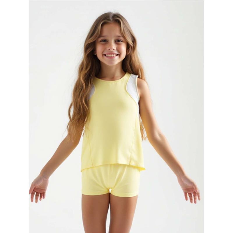 Girl's Lilian Classic Tennis Tank Top - Lemonade | inPhorm