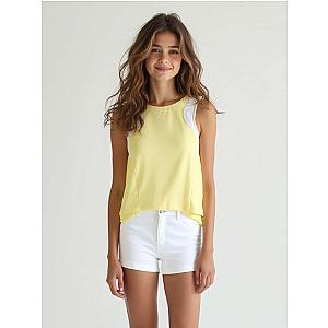 Girl's Lilian Classic Tennis Tank Top - Lemonade | inPhorm