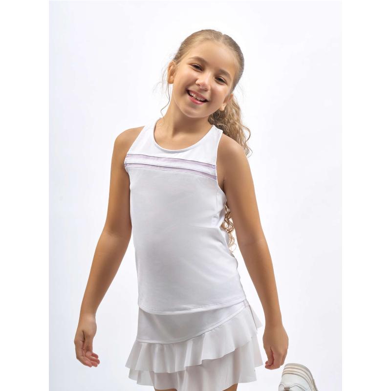 Girl's Ella Classic Tennis Tank - Two Stripe Design | inPhorm