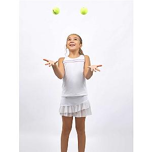 Girl's Ella Classic Tennis Tank - Two Stripe Design | inPhorm