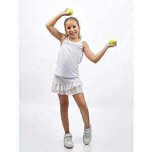 Girl's Ella Classic Tennis Tank - Two Stripe Design | inPhorm