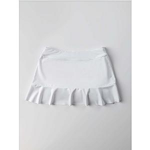 Girls Classic Flounce Skirt - White