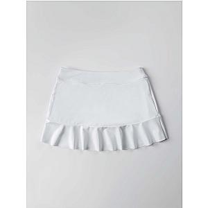 Girls Classic Flounce Skirt - White