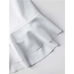 Girls Classic Flounce Skirt - White