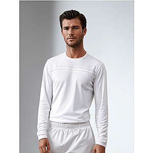 Performance Long Sleeve Crew Neck - White