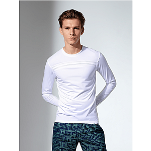 Performance Long Sleeve Crew Neck - White