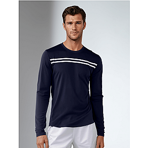 Performance Long Sleeve Crew Neck - Midnight/White