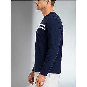 Performance Long Sleeve Crew Neck - Midnight/White