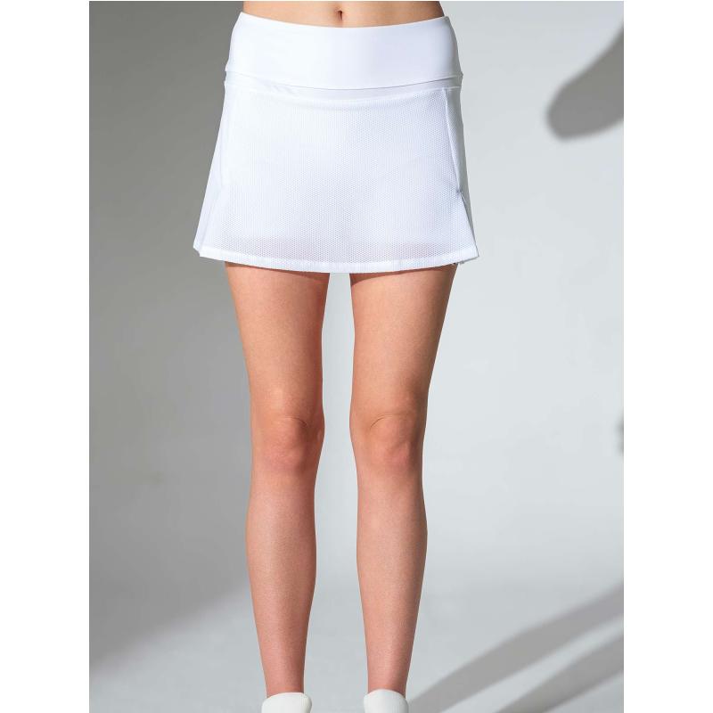 Anna Mesh Pleated Tennis Skirt | Women's Performance Skort with Pockets