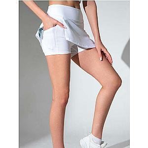 Anna Mesh Pleated Tennis Skirt | Women's Performance Skort with Pockets