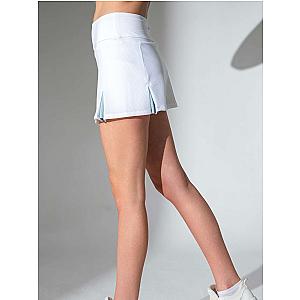 Anna Mesh Pleated Tennis Skirt | Women's Performance Skort with Pockets