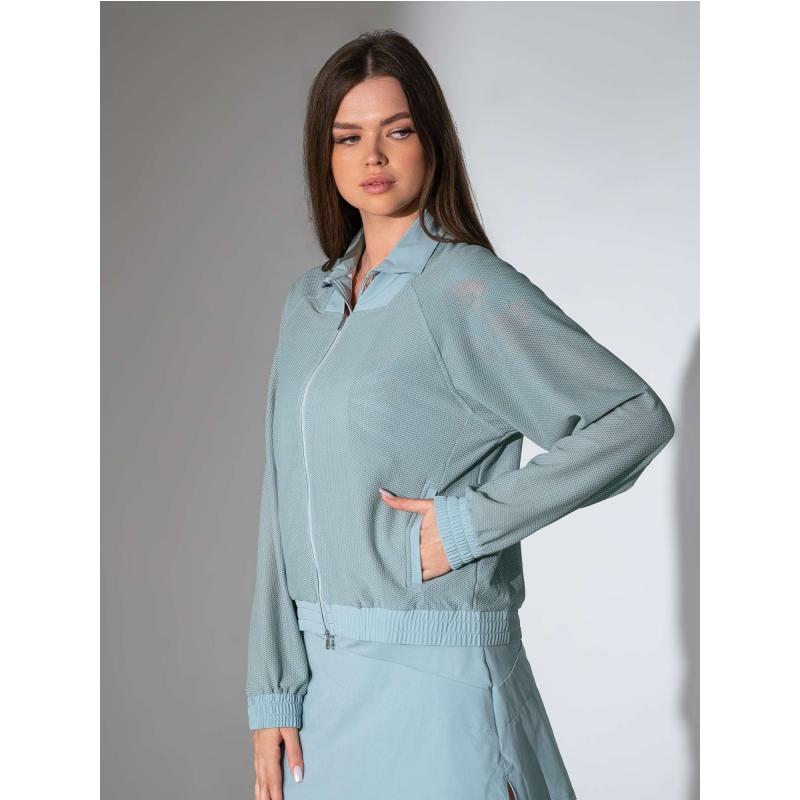 BAILA Mesh Athletic Jacket | Two-Way Zip Performance Bomber