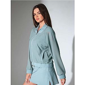 BAILA Mesh Athletic Jacket | Two-Way Zip Performance Bomber