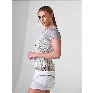 SUSTAINABLE HARPER SHORT SLEEVE CREW NECK - LATTE PRINT