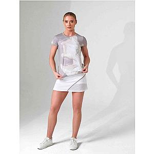 SUSTAINABLE HARPER SHORT SLEEVE CREW NECK - LATTE PRINT