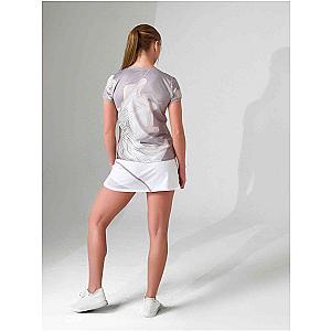 SUSTAINABLE HARPER SHORT SLEEVE CREW NECK - LATTE PRINT