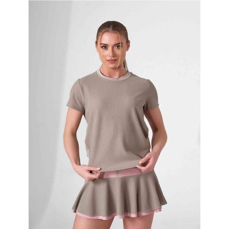 BAILA Mesh Short Sleeve Top | Breathable Athletic Crew Neck | First Position Collection