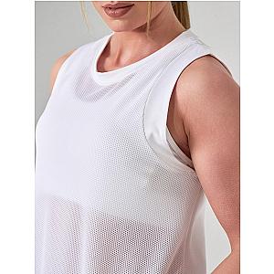 BAILA Mesh Tank Top | Technical Athletic Tank with High-Low Hem | First Position Collection