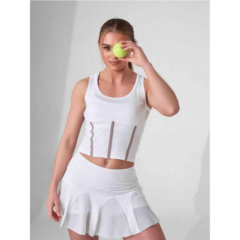 MAI TANK | Recycled Performance Crop Top with Mesh Back