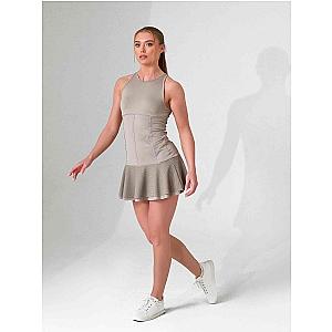 MAI DRESS | Performance Tennis & Pickleball Dress with Mesh Flounce