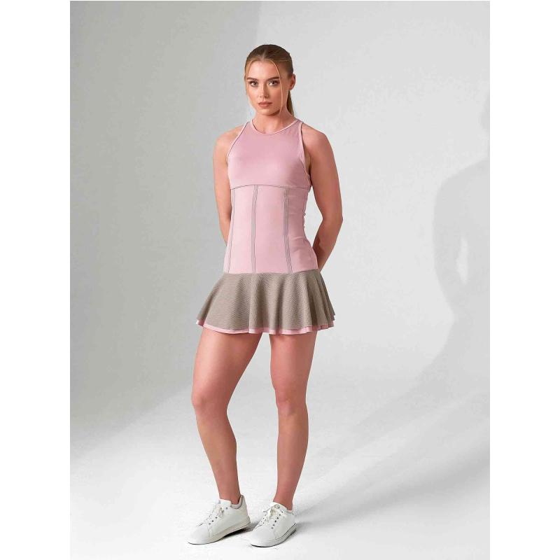 MAI DRESS | Performance Tennis & Pickleball Dress with Mesh Flounce