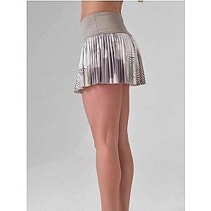 HARPER PLEATED SKIRT | Latte Print Tennis & Pickleball Performance Skirt with Pockets