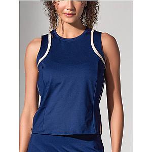 Elle Classic Active, Tennis & Pickleball Tank	- Ink/Silver Sand