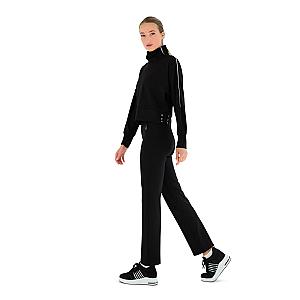 Fitted Athleisure Track Pants With UV Protection