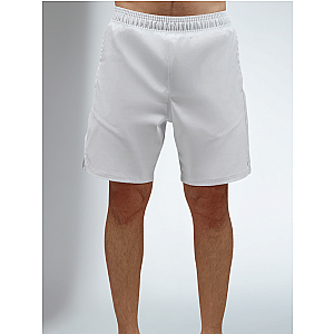 Men's Tennis Shorts - Spin Shorts with Pockets & UV Protection - White