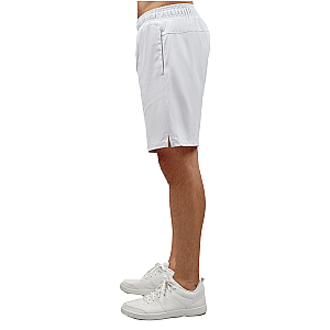 Men's Tennis Shorts - Spin Shorts with Pockets & UV Protection - White