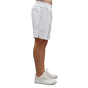 Men's Tennis Shorts - Spin Shorts with Pockets & UV Protection - White
