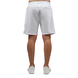 Men's Tennis Shorts - Spin Shorts with Pockets & UV Protection - White