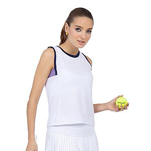 Harper Performance Tank - White/Lavender Combo
