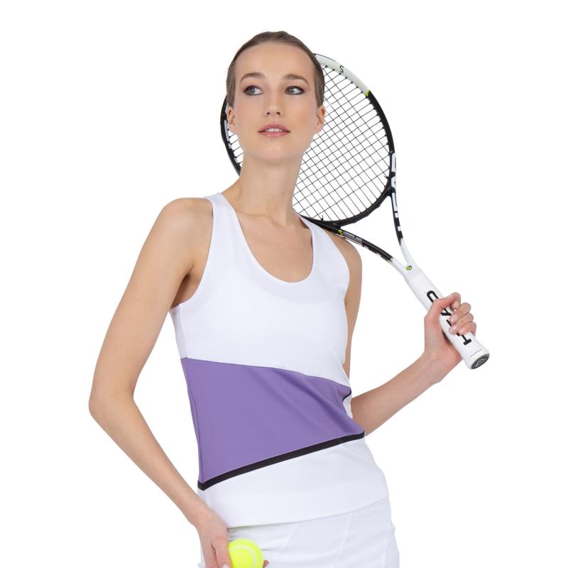Baseline Tank - White/Lavender Combo