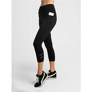 Zone Capri Legging - Black/Silver