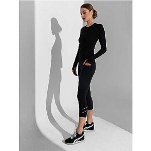 Zone Capri Legging - Black/Silver