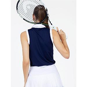 Alexa Performance Sleeveless Polo - Ink/White