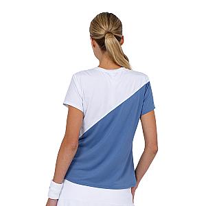 Parker Short Sleeve Crew Neck Top - Palladian/White