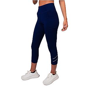 Zone Capri Legging - Ink/Silver