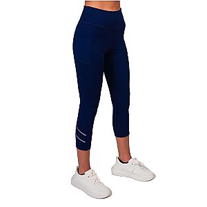 Zone Capri Legging - Ink/Silver