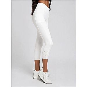 Zone Capri Legging - White/Silver