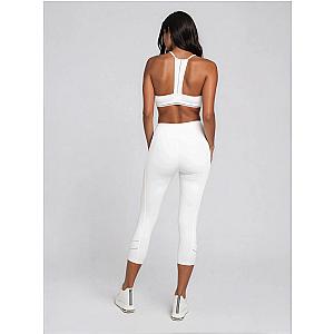 Zone Capri Legging - White/Silver
