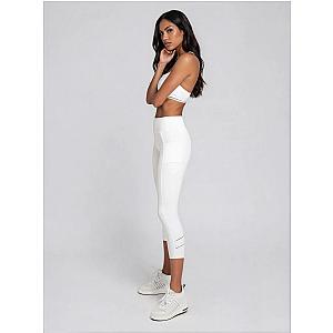 Zone Capri Legging - White/Silver