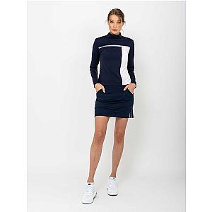 Women's Golf 15" Eloise Skirt - Midnight/White