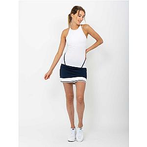 Spin Active Tennis Tank - White/Midnight