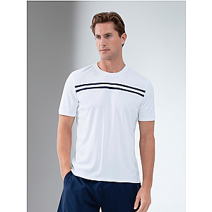 Performance Men's Tournament Short Sleeve Crew Neck - White/Midnight