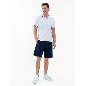 Performance Men's Classic Tennis Rib Collar Polo - White/Midnight