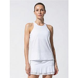 Nora Halter Neck Active & Tennis Tank - White